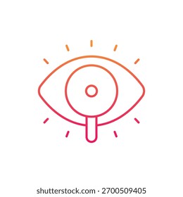 Icono de Vector de visión ilustración de stock