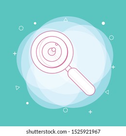 Vision Vector icon with white background. Concept of line icon