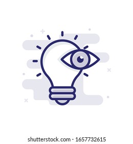 Vision Vector illustrator with color full background. 