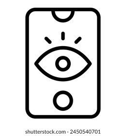 Vision Vector Line Icon design
