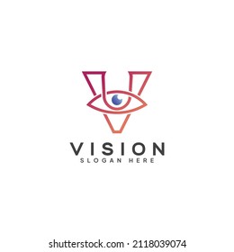 Vision Vector Logo  Letter V Logo Vector.