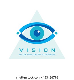 Vision Vector Logo Template Concept Illustration Stock Vector (Royalty ...