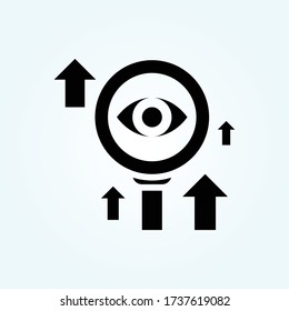 vision Vector Solid style illustration. Startup and New Business symbol icon. EPS 10