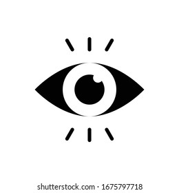 Ilustración del estilo vectorial de visión. Ícono de relleno de negocios y finanzas.