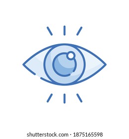 Vision  Vector Style illustration. Business and Finance Filled Outline Icon. EPS 10 File