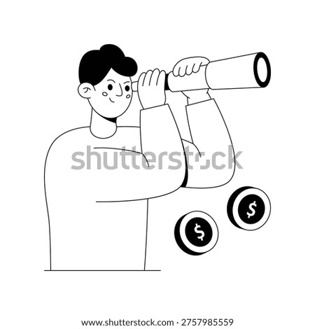 Vision to Venture  Vector illustration. EPS 10