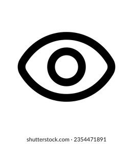 vision, view, eye, marketing, visualize line icon