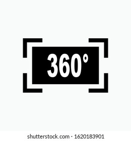 360° Vision or Virtual Reality Illustration As A Simple Vector Sign & Trendy Symbol for Design and Websites, Presentation or Apps Element.