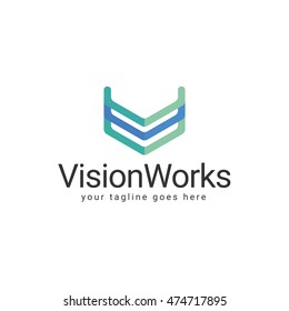 Vision Works Logo Template