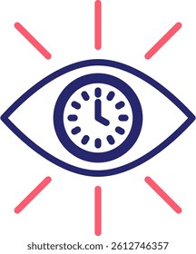 Visionary Icon Fill Vector Illustration