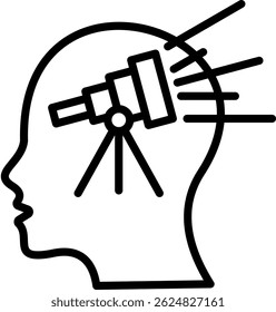 Visionary Icon Line Vector Illustration