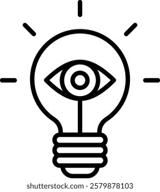 Visionary Ideas icon line vector illustration