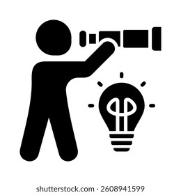 Visionary Leadership Icon Element for Design