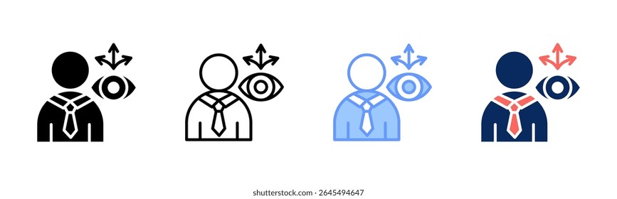 Visionary Leadership icon sheet multiple style collection