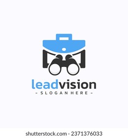 Visionary leadership logo design vector. Case management team symbol template.