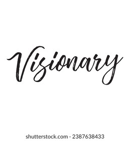 visionary text on white background.