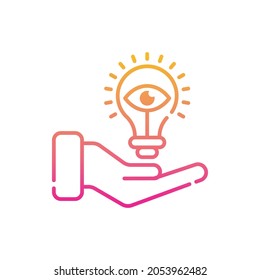 Visionary vector gradient icon style illustration. EPS 10 file