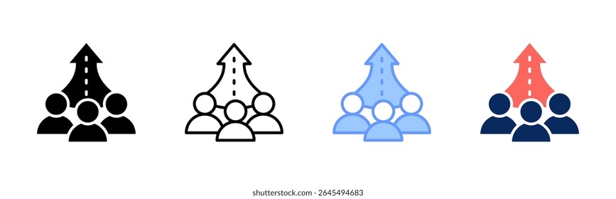Vision-Driven Culture icon sheet multiple style collection