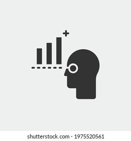 Visioning  vector icon illustration sign