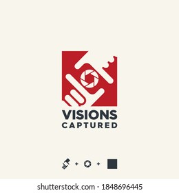 visions capture logo abstract illustration