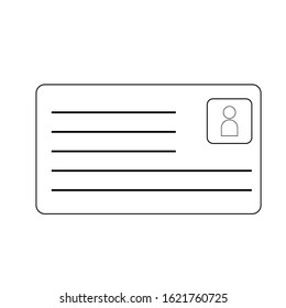 visit card, businnes visit car vector icon