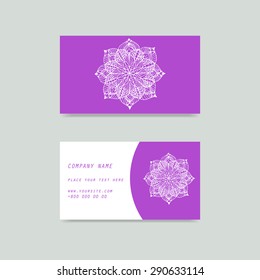 Visit card. Hand paint. Place for your text.