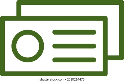 Visita tarjeta, ilustración, vector sobre fondo blanco.