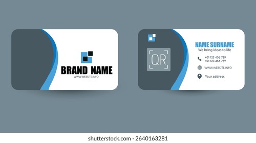 Visit card vector. Suitable for corporate identity and branding.
