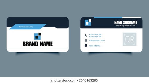 Visit card vector. Suitable for corporate identity and branding.