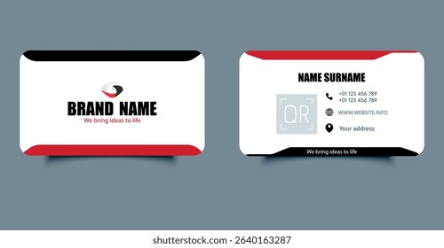 Visit card vector. Suitable for corporate identity and branding.