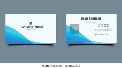 Visit card vector. Suitable for corporate identity and branding.