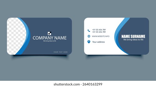 Visit card vector. Suitable for corporate identity and branding.