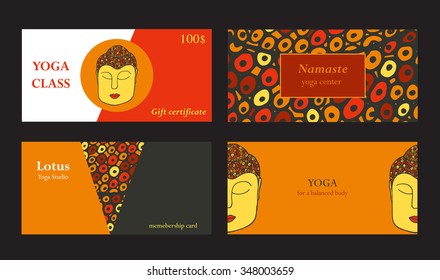 Visit cards for yoga class or studio