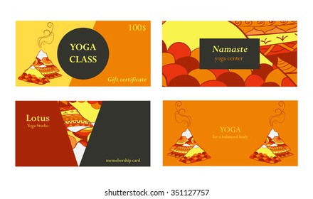 Visit cards for yoga class or studio