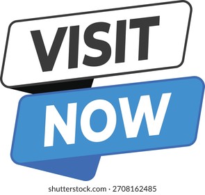 Visite ahora la etiqueta de Anuncio de llamada a la acción para Sitios web, marketing y diseño de promociones en línea.