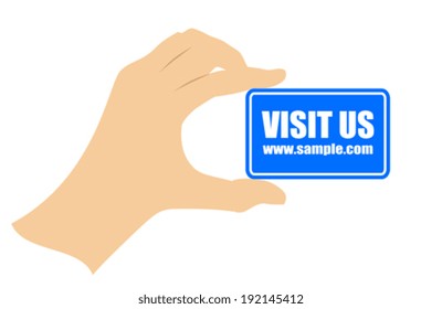 Visit our webpage card