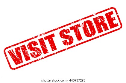 VISIT STORE RED STAMP TEXT ON WHITE
