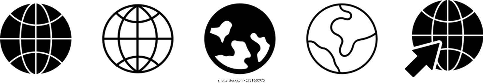Besuchen Sie Website vectot Symbol-Set. gehen Sie zu unserem Website-Zeichen. Web-Zugriffssymbol. Online-Website-Symbolblatt.