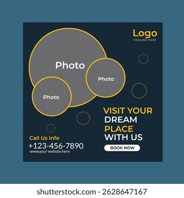 Visit your dream place with us design free template
