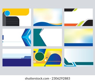 
Visiting Card Background Set, Business Card Background Set