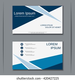 Visiting card, banner, badge, poster, sticker, coupon, voucher, label vector design template