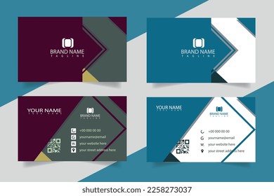 Visiting card or Business Card design template for personal or corporate use