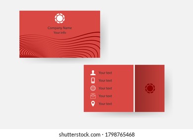 Visiting card for business and personal use. Business card. Modern presentation card. Vector illustration design for your project.