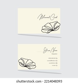 Visiting card for business and personal use