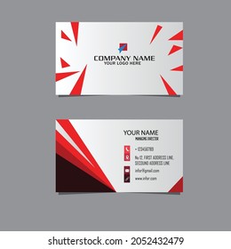 visiting card, business card set with abstract pattern. vector corporate identity template with simple logo