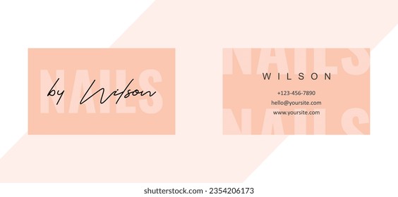visiting card or business card template