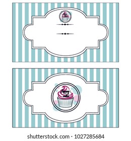 
visiting card for confectioner