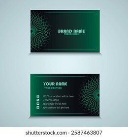 Visiting card for corporate print. Modern and simple business card template
