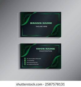 Visiting card for corporate print. Modern and simple business card template
