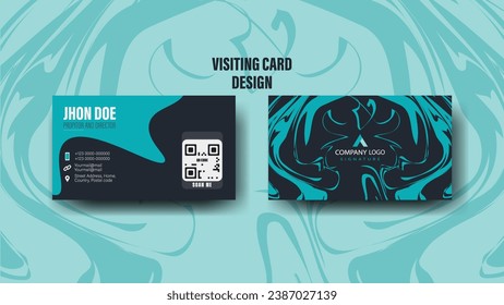 Visiting card design abstract form is a creative and modern design that uses abstract shapes and colors to create a unique and eye-catching design.